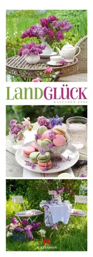 LandGlück Triplet-Kalender 2026 | Farbenfroher Garten-Kalender im Hochformat