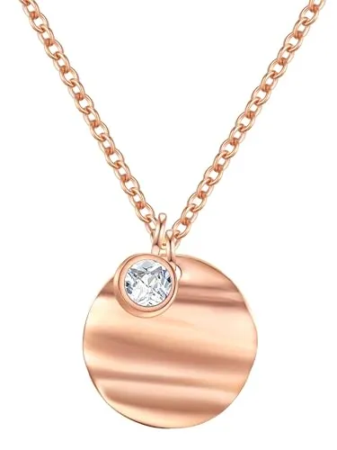 Eastside Edelstahlkette roségold - Ketten ohne Anhänger, hochglanzpoliert aus Edelstahl mit elegantem Zirkonia-Stein, ideal für einen stilvollen Look.