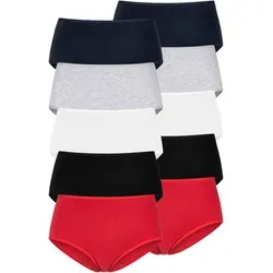 Taillenslip PETITE FLEUR, Damen, Gr. 36/38 - Funktionsunterwäsche im praktischen 10er-Pack, aus elastischer Baumwolle, unterstützt die Initiative Cotton made in Africa, ideal für den täglichen Komfort.