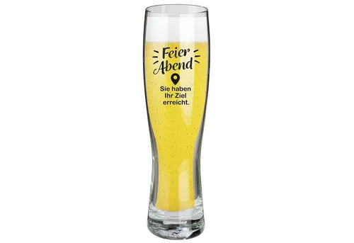 GILDE Weizenbierglas Feierabend 500ml 46754