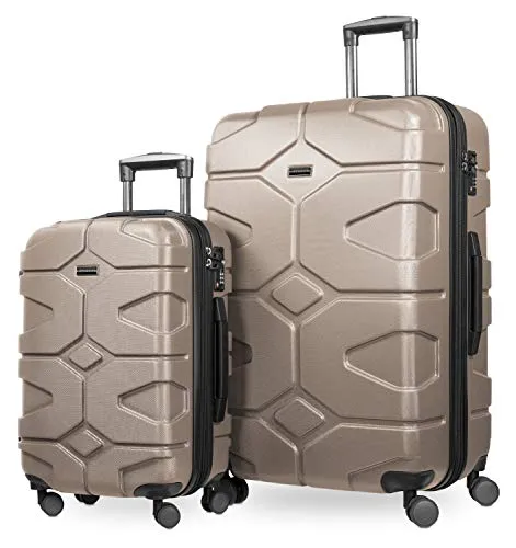 Hauptstadtkoffer X-Kölln 2er Koffer-Set TSA, Gold Matt in gold von Hauptstadtkoffer