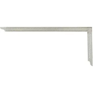 Hedue Zimmermannswinkel ZV, V082, 800mm, aus verzinktem Stahl, mit Anreißlöchern, mm-Skala
