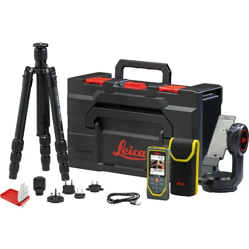 Leica Laser-Entfernungsmesser Disto X6 P2P Paket, 250m, Bluetooth, Touch-Display - Messgeräte, ideal für präzise 2D/3D Datenerfassung und CAD-Anwendungen mit Bluetooth-Konnektivität und hochauflösendem Touch-Display.