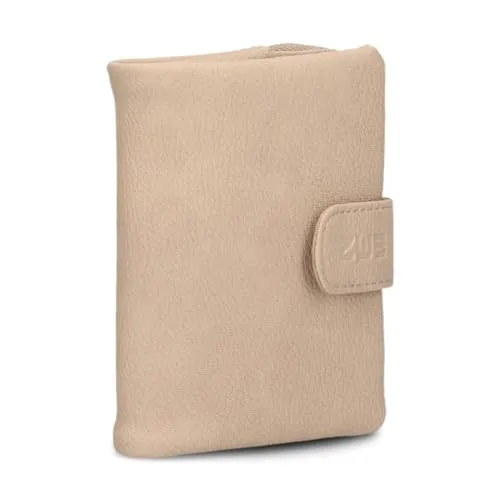 Zwei kleine Damen Geldbörse M.Wallet MW5 - Stilvolle Damen-Geldbörse aus weichem Kunstleder mit Druckknopf und Reißverschluss-Münzfach, 6 Kartenfächern und kompaktem Design – ideal für unterwegs.