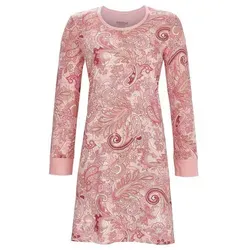 Ringella Nachthemd - Sleepshirt im Paisleydessin mit Kontrasteinsätzen Aus 50% Baumwolle/50% Modal rosa 44