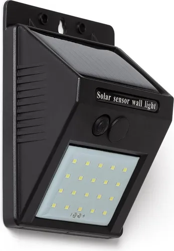 LED-Wandleuchte Aussen Solar IP65 mit Dämmerungsschaltung 6500K Kaltweiß