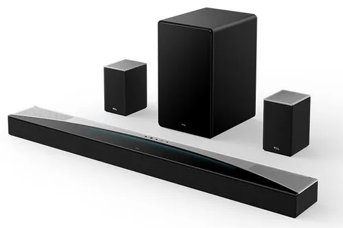 TCL Q85H - Heimkino Soundbar mit Subwoofer und Rücklautsprechern, True Dolby Atmos für ein immersives Klangerlebnis