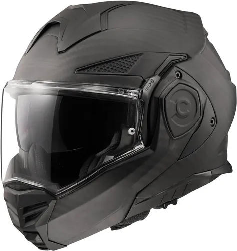 LS2 ADVANT X CARBON Motorradhelm, Modularer Helm in Matt Carbon, Größe L