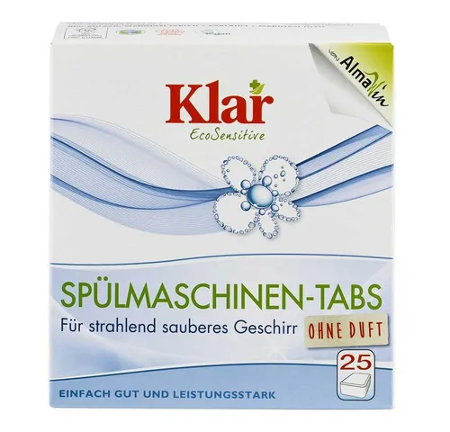 Almawin Klar - Spülmaschinen Tabs 25 Stück Spülmaschinentabs