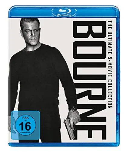 Bourne - The Ultimate 5-Movie-Collection Blu-ray - Filme: Erleben Sie die komplette Bourne-Saga in einer exklusiven 5-Blu-ray-Box, perfekt für Action-Fans und Film-Liebhaber.