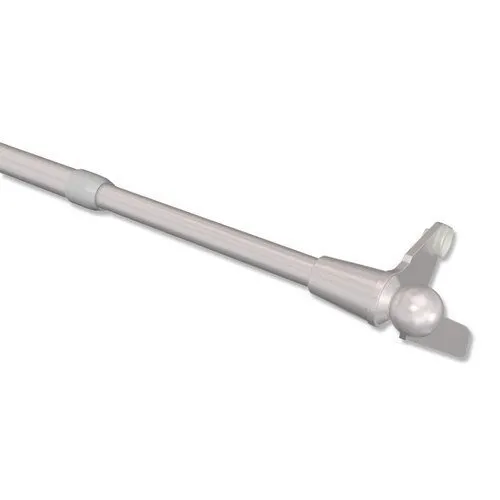 Interdeco Klemmstangen Silber-Grau/ausdrehbare Gardinenstange ohne Bohren 10/8 mm Ø Avanti, 60-80 cm