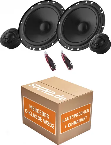JUST SOUND JBL Stage2 64CFS Lautsprecher Einbauset für Mercedes C-Klasse W 202