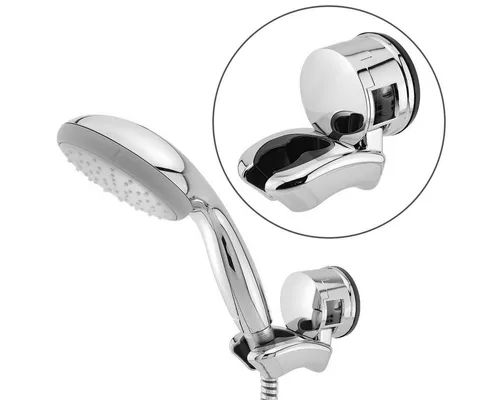 MidGard Brausegarnitur Duschkopfhalter m. Saugnapf ohne Bohren Brausehalter Brause Wandhalter