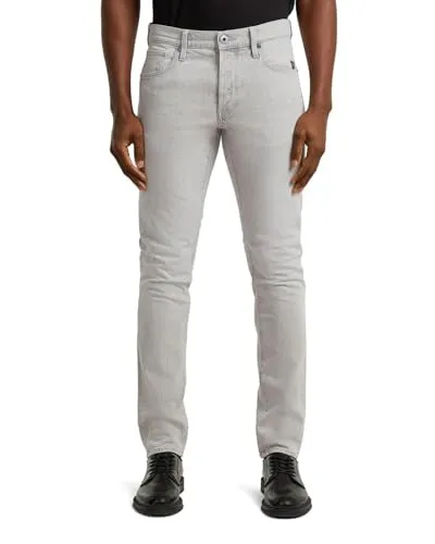 G-STAR Men's 3301 Slim Jeans, Grau (Beached Faded Dolomite Grey 51001-E206-H962), 33 W/36 L - Klassische 5-Pocket Slim Jeans mit zeitlosem Design und mittelhohem Bund für lässige Looks. Ideal für jeden Tag und vielseitig kombinierbar.