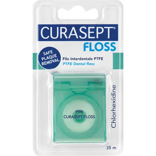 CURASEPT Floss PTFE Dental Zahnseide mit CHX, 35 m