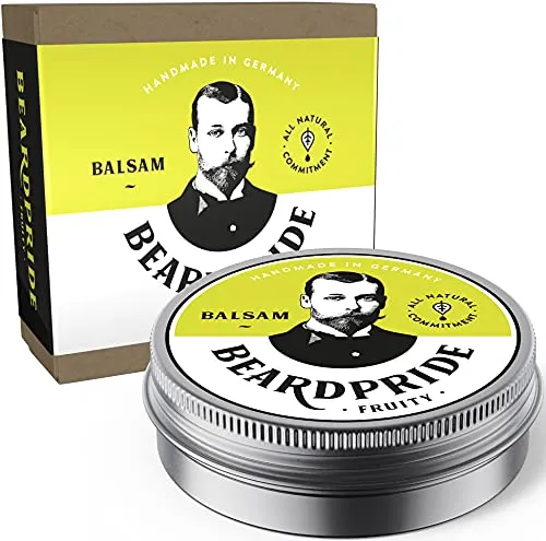 Beardpride® Premium Bartbalsam – Handgefertigte Bartpflege für Männer - Entwickelt für perfektes Styling und Pflege, macht unser Premium Bartbalsam deinen Bart weich und kämmbar. Handgefertigt in Deutschland und mit hochwertigen, natürlichen Inhaltsstoffen für ein frisches Bartgefühl.