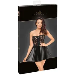 Kleid Libido Exclusive im trägerlosen Corsagen-Style – Noir