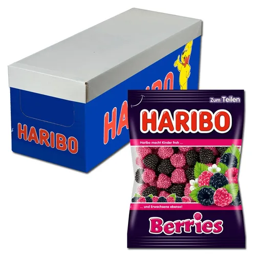 Haribo Berries, Beeren, Gelee, 19 Beutel je 175g 7,14€/1kg in schwarz von HARIBO