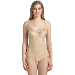 Anita Damen Formender Body Komfort Entlastungs-Korselett Safina, braun (Haut), Gr. 100D - Formende Bodys für Damen mit verstärktem Bauchbereich, der Spannungen lindert und für optimalen Halt sorgt. Verstellbare Träger und Schrittverschluss für individuellen Komfort.