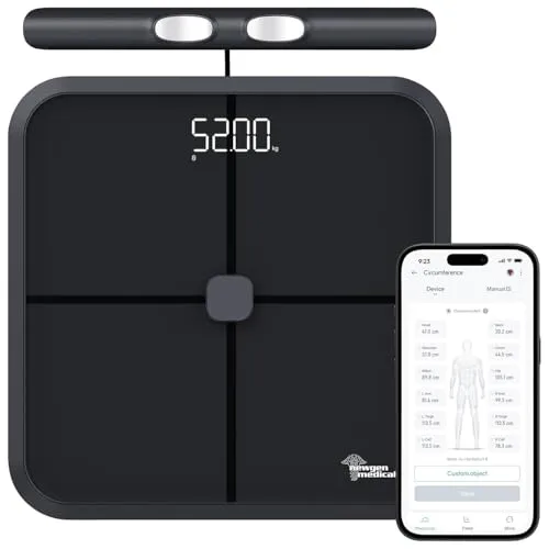 newgen medicals Körperanalysewaage mit Bluetooth-App