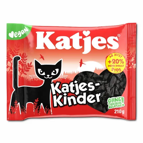 Katjes Kinder, Lakritz, 210g Beutel 6,05€/1kg in schwarz von Katjes