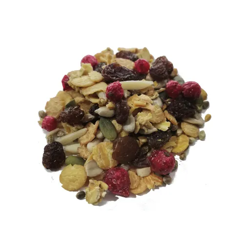 High Protein Knabber Nuß Bio Müsli 600g mit Leinsaat Hanfsamen S 14,17 EUR/kg