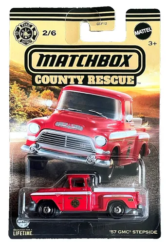 Matchbox '57 GMC Stepside 2/6 County Rescue 2024 1:66 Modellauto Pickup Truck US