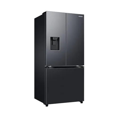 Samsung French Door RF50C530EB1 - Kühlschrank mit Auto Ice Maker - Kühlschrank mit 330 l Kühl- und 165 l Gefrierraum, ausgestattet mit Auto Ice Maker für stets frische Eiswürfel und Twin Cooling PlusTM für optimale Lagerbedingungen.