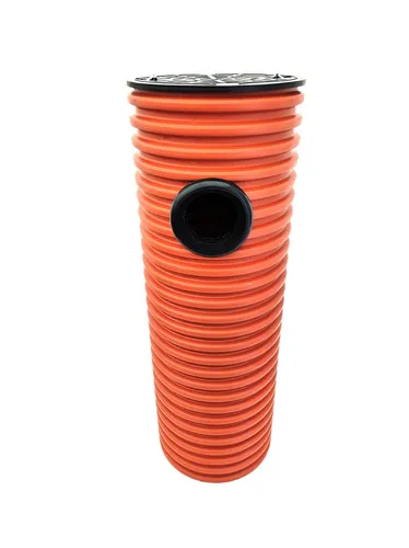 Sickerschacht Sickertunnel DN315 mit Anschluss DN110 - Wasserspeicher & Regentonnen, begehbarer Sickerschacht mit abnehmbarem Deckel und 80L Fassungsvermögen, ideal für die Regenwassernutzung.