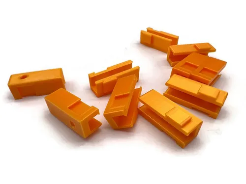 eXODA Verbindungsklemme 10x Halterung für 1er Wago Klemmen für Typ 221-411, Klemmenhalter für 10 Klemmen, für 1er Wagoklemmen