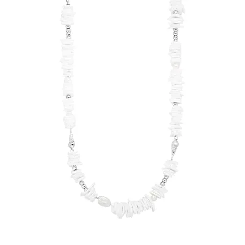 Purelei® Wela Kette – Wasserfester Schmuck mit echten Perlen & Muschelstücken - Ketten für Damen, einzigartiges Design mit echten Perlen und Muschelstücken, ideal für Wassernixen – perfekt zum Schwimmen und Tauchen!