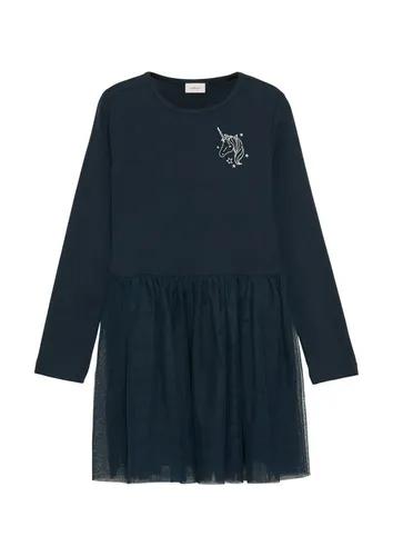 s.Oliver Junior Sweatkleid mit Tüllrock in Blau 92 EU von s.Oliver