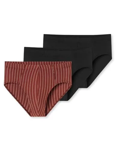 Schiesser Herren 3 Pack Unterwäsche Slips - Herren-Slips aus 95% Bio-Baumwolle mit weichem Komfortbund für höchsten Tragekomfort und perfekten Sitz.