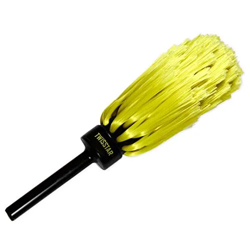 Twisstar Easy Felgenbürste - Der Felgenreiniger als Bürstenaufsatz Akkuschrauber und Bürstenaufsatz Bohrmaschine - Für Auto und Motorrad - Geeignet für Alufelgen u.v.m. - Profi-Tool zur Autoreinigung