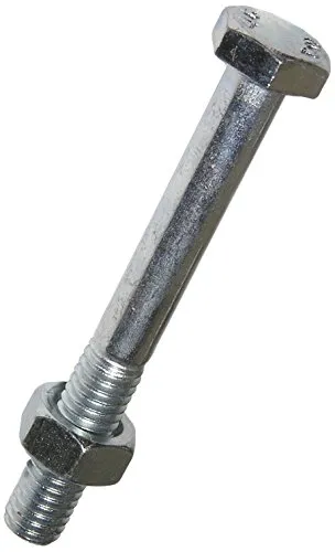 Sechskantschrauben Schaft Mu DIN 601 DIN EN ISO 4016 M10 10x130 - Hochwertige Sechskantschrauben aus verzinktem Stahl, ideal für stabile Verbindungen in Bau- und Montageprojekten, Länge 130mm.