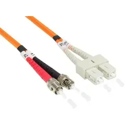Patchkabel LWL Duplex OM2 (Multimode, 50/125) ST/SC, 3m, Good Connections®