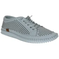 Andrea Conti 0025905 001 Damen Sneaker Weiss - Sneaker aus weichem Glattleder mit praktischer Elastikschnürung für einfaches An- und Ausziehen. Ideal für Freizeit und kombinierbar mit sommerlichen Outfits.