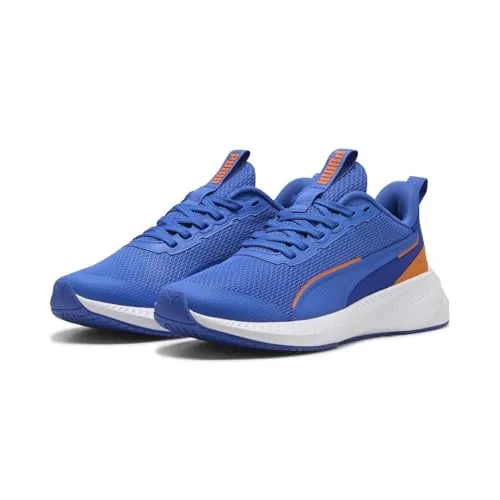 Puma Flyer Lite 3 Jr - Kinder Laufschuhe in mountain blue-puma white - Laufschuhe für aktive Teenager, die Komfort und Stil vereinen. Mit PUMALite-Schaum für optimale Dämpfung und recyceltem Obermaterial für umweltbewusste Sportler.
