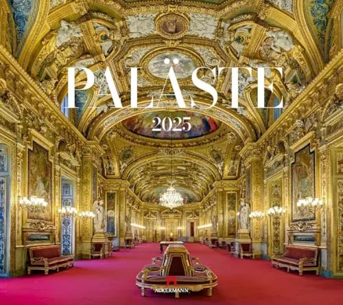 Paläste Kalender 2025, Wandkalender im Querformat (54x48 cm) - Architekturkalender - Schlösser - Adel - Könige und Königinnen