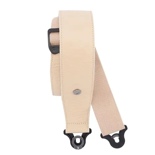 DAddario Auto Lock Guitar Strap Leder Beige