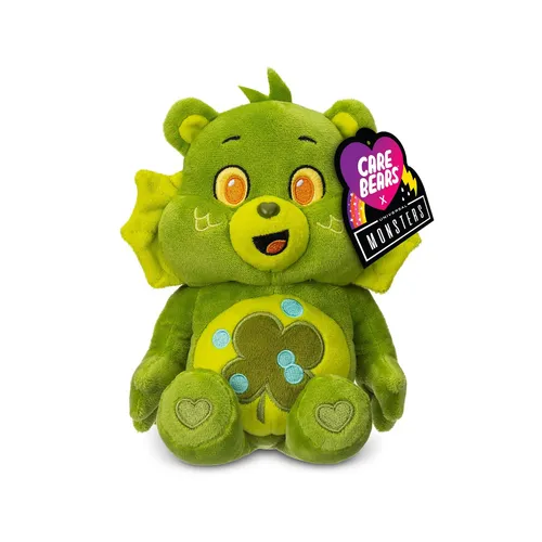 Care Bears Universal Monsters Plüschfigur – Glücksbär als Kreatur aus der schwarzen Lagune - Stofftier, 22,9 cm groß, aus weichem, kuscheligem Plüsch – das perfekte Monster für Kinder ab 4 Jahren, ideal zum Spielen und Sammeln!