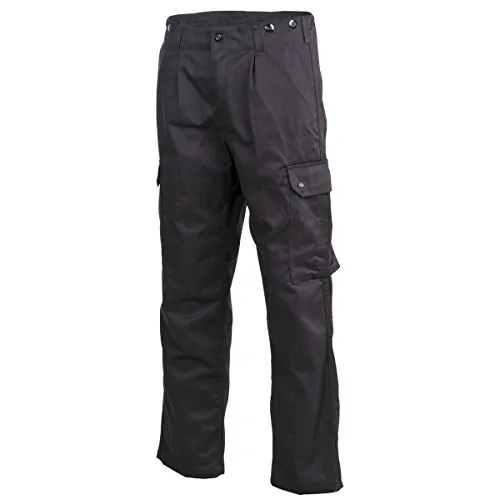MFH Bundeswehr Feldhose Schwarz, 14 - Wanderhose im BW-Stil, ideal für Outdooraktivitäten mit vielen praktischen Taschen und robustem Material für optimalen Komfort.