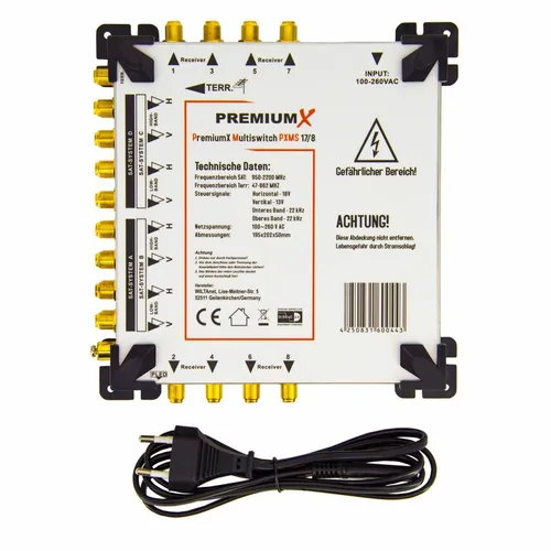 PremiumX 17/8 Multischalter
