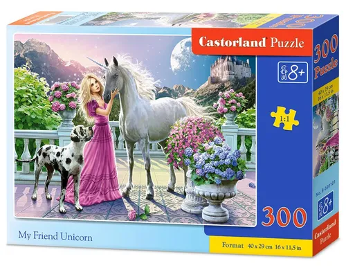 Puzzle 300 elementów My Friend Unicorn CASTORLAND B-030088 CASTOR 5904438030088