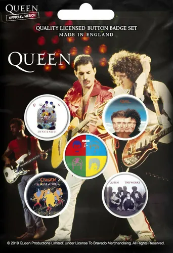 QUEEN BUTTONSET BADGES SET ANSTECKERSET # 8 A KIND OF MAGIC PINS