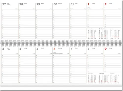 GÜSS Querkalender 2026