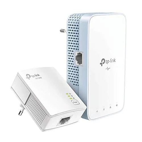 TP-Link TL-WPA1000 Powerline-Kit WiFi - AV1000 Mbps, Dualband, Plug & Play - Powerline (Netzwerke über Stromnetz) mit bis zu 1000 Mbit/s und AC1200 Dualband-WLAN für zuverlässige Internetverbindungen ohne komplizierte Einrichtung.