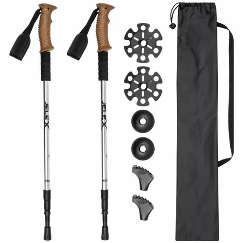 JELEX Nordic-Walking-Stöcke mit Korkgriffen