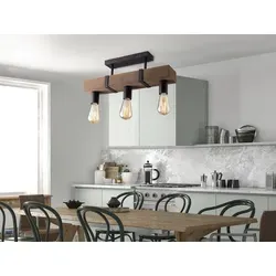 Industriedesign Deckenleuchte 3-flammig mit Vintage LEDs von ECO-LIGHT