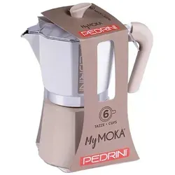 Pedrini Coffee Maker 6 Cups Painted Aluminum Color 2025 (02CF169)